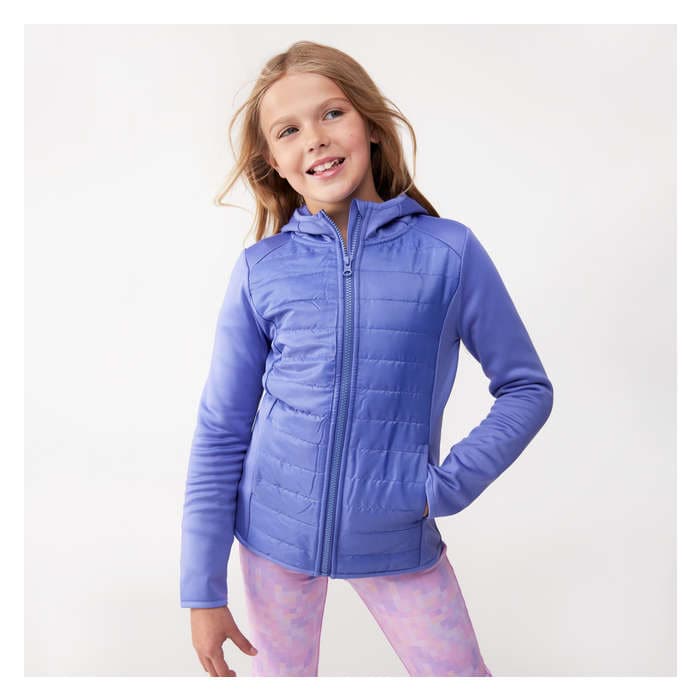 Kid Girls' Active Puffer Jacket with PrimaLoft®